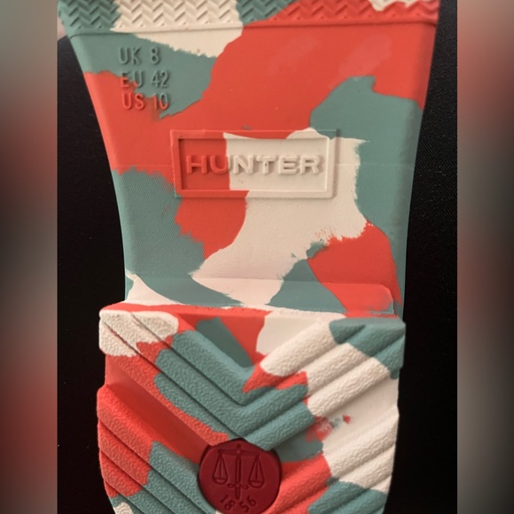 Hunter Chelsea Short Rubber Boots - color Seafoam sz 10 US - Picture 12 of 15